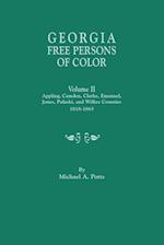 Georgia Free Persons of Color. Volume II