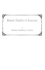 Historic Families of Kentucky