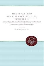 Medieval and Renaissance Studies, Number 5