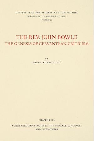 The Rev. John Bowle