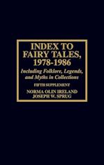 Index to Fairy Tales, 1978-1986, Fifth Supplement
