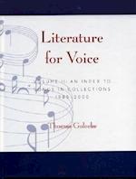 Literature for Voice