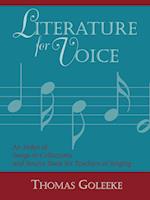 Literature for Voice