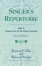 The Singer's Repertoire, Part V