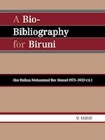 A Bio-Bibliography For Biruni