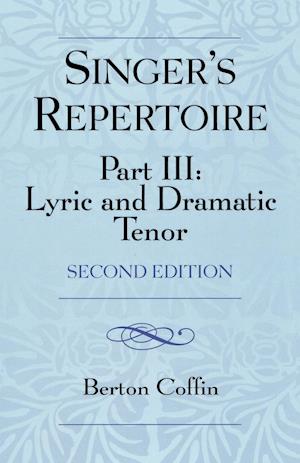 The Singer's Repertoire, Part III