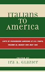 Italians to America, March 1904 - May 1904