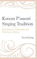 Korean P'ansori Singing Tradition
