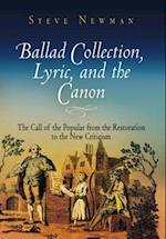 Ballad Collection, Lyric, and the Canon