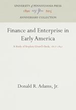 Finance and Enterprise in Early America