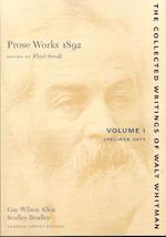 Prose Works 1892: Volumes I and II