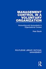 Management Control in A Voluntary Organization