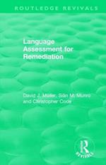 Language Assessment for Remediation