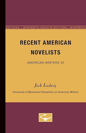 Recent American Novelists - American Writers 22