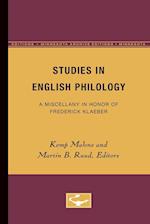 Studies in English Philology