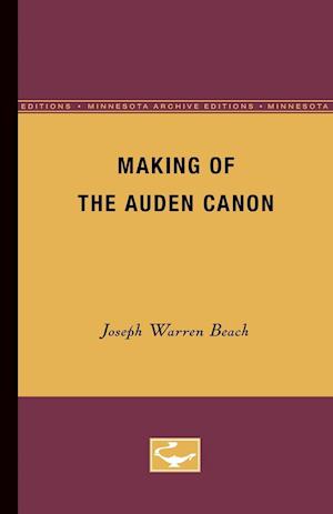 Making of the Auden canon
