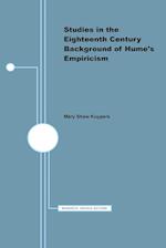 Studies in the Eighteenth Century Background of Hume's Empiricism