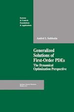 Generalized Solutions of First Order PDEs