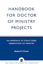 Handbook for Doctor of Ministry Projects