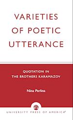 Varieties of Poetic Utterance