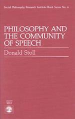 Philosophy and the Community of Speech