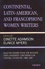 Continental, Latin-American and Francophone Women Writers