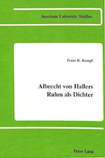 Albrecht Von Hallers Ruhm ALS Dichter