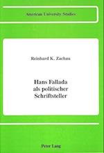 Hans Fallada ALS Politischer Schriftsteller