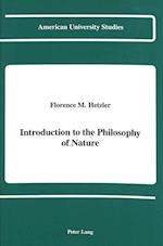 Introduction to the Philosophy of Nature