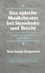 Das Epische Musiktheater Bei Strawinsky Und Brecht