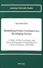 Identifying Crime Correlates in a Developing Society