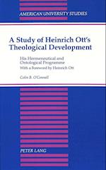 A Study of Heinrich Ott's Theological Development