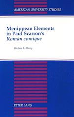 Menippean Elements in Paul Scarron's Roman Comique