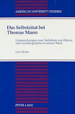 Das Selbstzitat Bei Thomas Mann