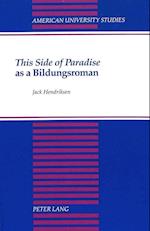 This Side of Paradise as a Bildungsroman