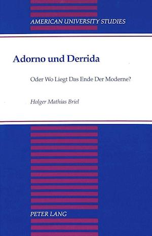 Adorno Und Derrida