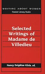 Selected Writings of Madame de Villedieu