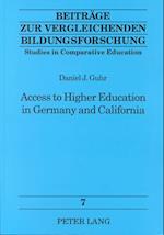 Access to Higher Education in Germany and California