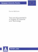 Text and Argumentation in English for Science and Technology