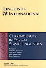 Current Issues in Formal Slavic Linguistics