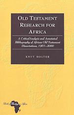 Old Testament Research for Africa