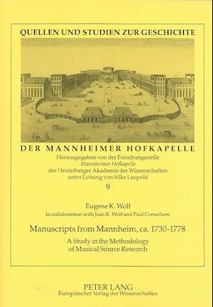 Manuscripts from Mannheim, CA. 1730-1778
