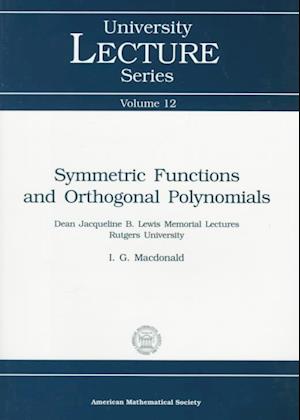 Symmetric Functions and Orthogonal Polynomials