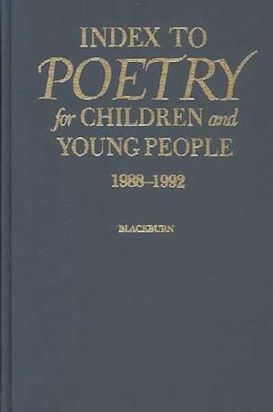 Index to Poetry for Children and Young People, 1988-1992