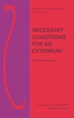 Necessary Conditions for an Extremum