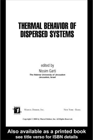 Thermal Behavior of Dispersed Systems