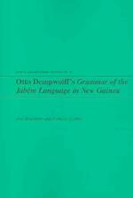 Otto Dempwolff's Grammar of the Jabem Language in New Guinea