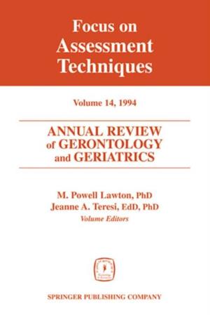 Annual Review of Gerontology and Geriatrics, Volume 14, 1994