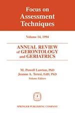 Annual Review of Gerontology and Geriatrics, Volume 14, 1994