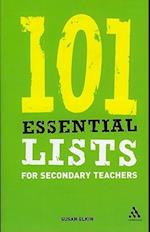 101 Essential Lists for Secondary Teachers